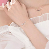925 Sterling Silver Leaf Bracelet thumbnail 1