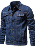 Men's Button Down Long Sleeve Denim Jacket thumbnail 6
