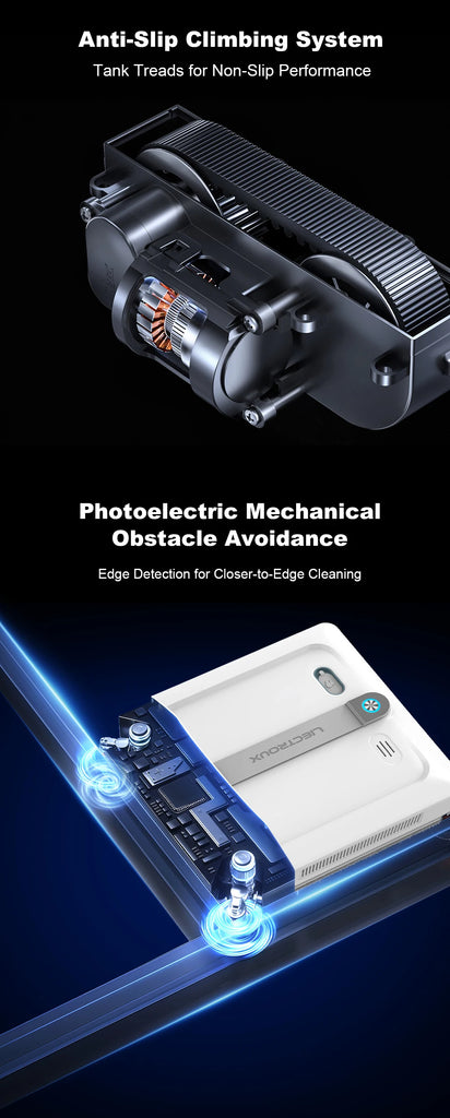 Liectroux S9 Window Cleaning Robot – 2 Roller Brushes, 6-Way Water Spray, 9KPa Suction, Frameless & App Control
