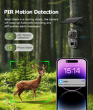 INQMEGA4G 2K 5MP PIR Motion Sensor Hunting Trail Camera with Night Vision & Solar Battery – IP66 Waterproof thumbnail 11