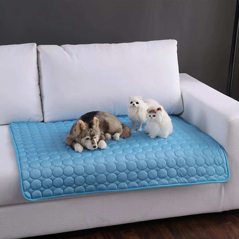 Dog Cooling Mat – Extra Large Summer Pet Bed for Dogs & Cats, Durable Ice Pad Blanket