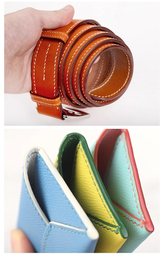 30ml Professional Leather Edge Paint – Italy Imported Water-Based Semi-Gloss Edge Oil, 22 Colors DIY Leather Finish