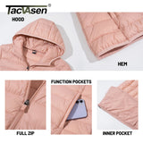 TACVASEN Women’s Full Zip Hooded Puffer Jacket – Lightweight, Warm & Windproof Winter Coat thumbnail 6