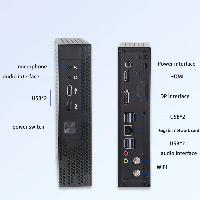 Intel Mini Desktop PC – 8GB/16GB RAM, 512GB/1TB SSD, Wifi5, Win11 Pro, Core i3/i5/i7/i9 – Office & School Computer