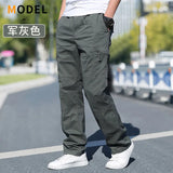 Men’s Cotton Cargo Pants – Loose Fit Work & Casual Joggers up to 6XL thumbnail 23