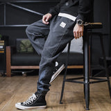 Men’s Plus Size Loose Harem Jeans – Streetwear Cargo Jogger Denim Pants thumbnail 12