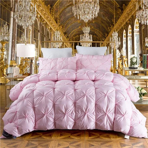 100% Goose Down Duvet – 3D Quilted Luxury Comforter for King, Queen, Full Size – Winter Thick Blanket