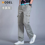Men’s Cotton Cargo Pants – Loose Fit Work & Casual Joggers up to 6XL thumbnail 27