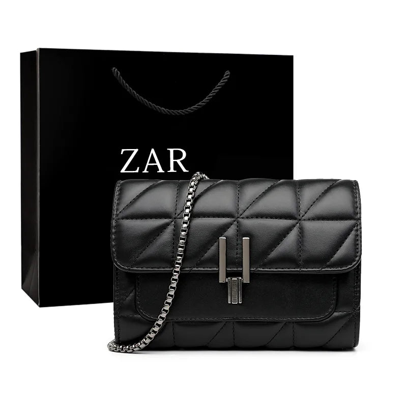 Luxury Designer Chain Shoulder Bag – Women’s PU Leather Crossbody Flap Handbag