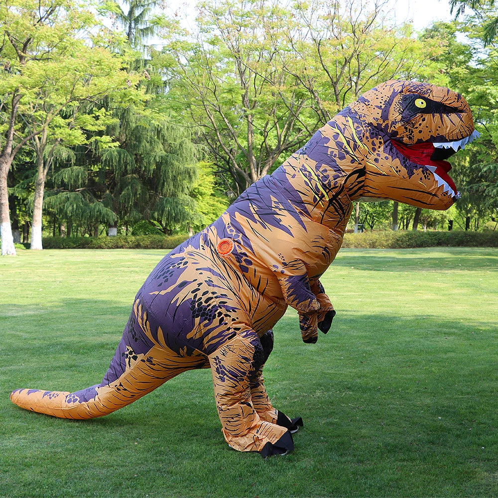 T-Rex Inflatable Dinosaur Costume – Kids & Adults Tyrannosaurus Fancy Dress