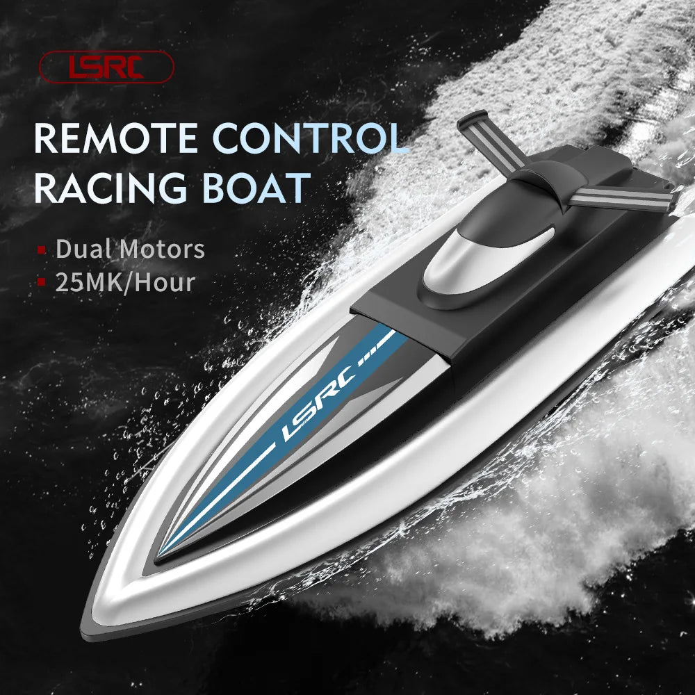 2.4G LSRC-B8 High-Speed RC Racing Boat – Waterproof Electric Remote Control Speedboat for Teens