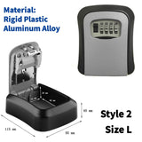 Wall Mount Key Lock Box 4-Digit Combination Security Safe for Home & Office thumbnail 23