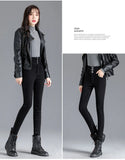 Thermal Fleece-Lined High-Waist Skinny Jeans for Women – Warm Stretch Winter Pencil Pants thumbnail 33