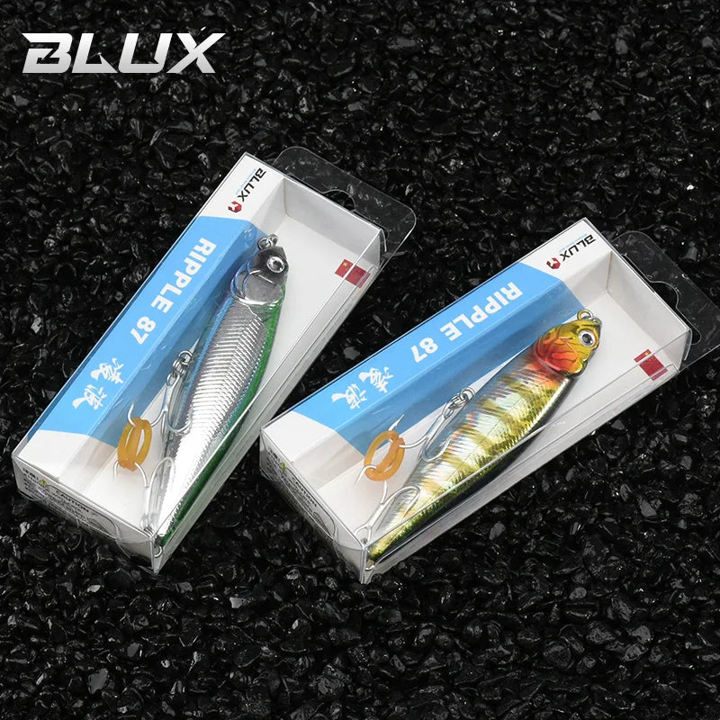 BLUX RIPPLE 87 Topwater Pencil Lure – 87mm 9g “Walk the Dog” Hard Bait for Bass & Saltwater Fishing