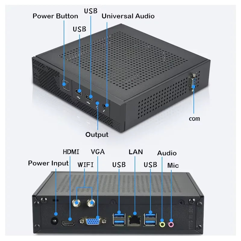 Intel Mini Desktop PC – 8GB/16GB RAM, 512GB/1TB SSD, Wifi5, Win11 Pro, Core i3/i5/i7/i9 – Office & School Computer