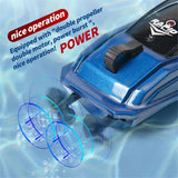 Mini Remote Control Boat 5 km/h – Wireless High-Speed Model Boat with LED Lights thumbnail 10