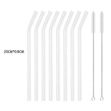 High Borosilicate Glass Straw Set – Reusable Eco-Friendly Drinking Straws with Cleaning Brush thumbnail 27