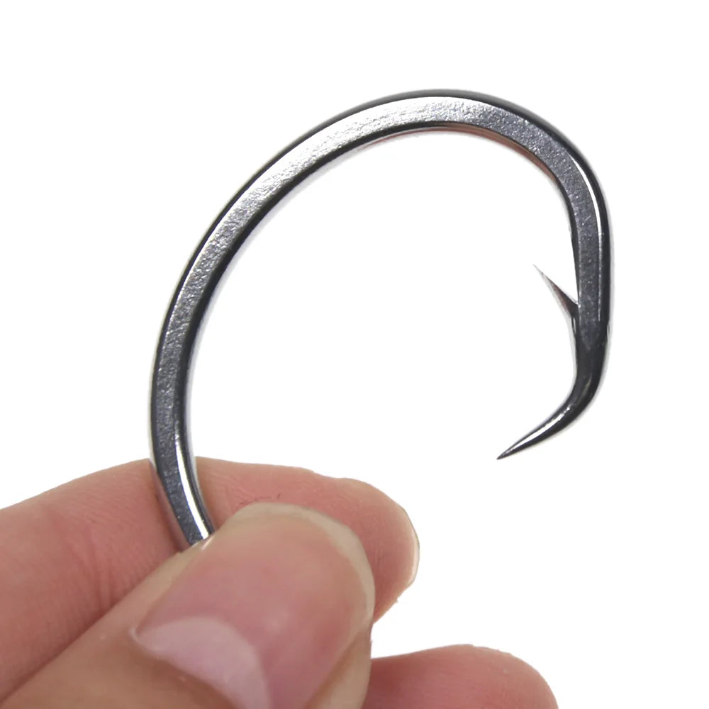 ICERIO Stainless Steel Saltwater Fishing Circle Hooks – Anti-Corrosion, Ultra-Sharp, Durable (6/0#–16/0#)