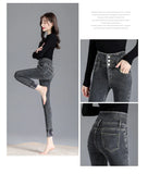 Thermal Fleece-Lined High-Waist Skinny Jeans for Women – Warm Stretch Winter Pencil Pants thumbnail 38