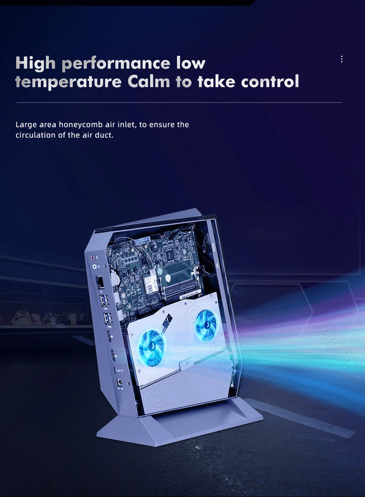 Gaming Mini PC Desktop i9-12900H RTX 4060, Up to 64GB DDR4 RAM, NVMe SSD Mini Gamer Computer