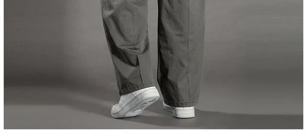 Men’s Cotton Cargo Pants – Loose Fit Work & Casual Joggers up to 6XL