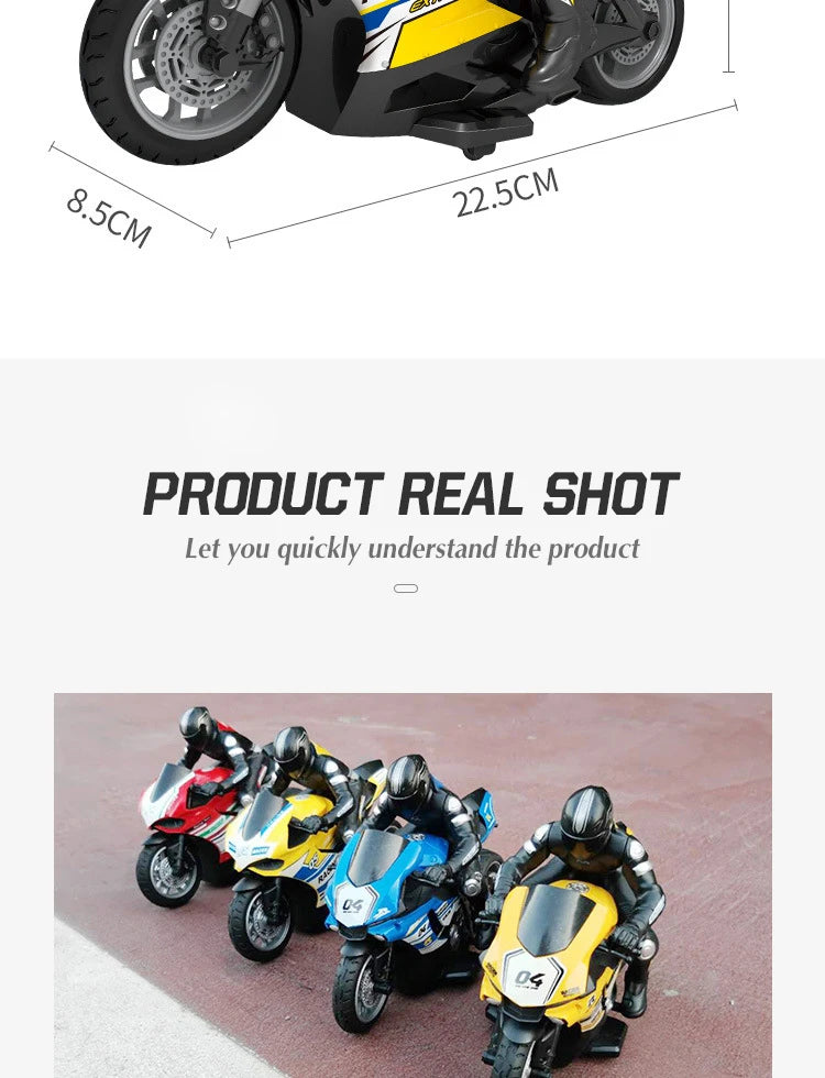RC Motorcycles 1:6 & 1:10 Electric High-Speed Remote Control Racing Motorcycle for Kids