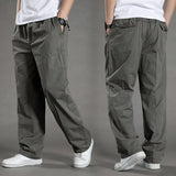 Men’s Cotton Cargo Pants – Loose Fit Work & Casual Joggers up to 6XL thumbnail 1