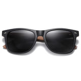 GM Handmade Walnut Wooden Polarized Mirror Sunglasses UV400 Vintage Pilot Style for Men and Women thumbnail 2