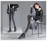 Thermal Fleece-Lined High-Waist Skinny Jeans for Women – Warm Stretch Winter Pencil Pants thumbnail 40