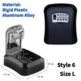 Wall Mount Key Lock Box 4-Digit Combination Security Safe for Home & Office thumbnail 17