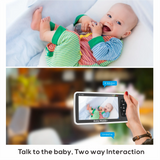 5-Inch Video Baby Monitor with Camera and Audio, 4X Zoom, 22Hrs Battery, 1000ft Range, 2-Way Audio, Temperature Sensor & Lullaby thumbnail 23