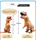 T-Rex Inflatable Dinosaur Costume – Kids & Adults Tyrannosaurus Fancy Dress thumbnail 7