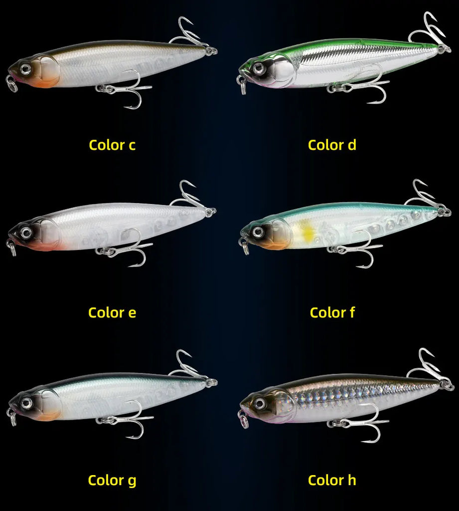 BLUX RIPPLE 87 Topwater Pencil Lure – 87mm 9g “Walk the Dog” Hard Bait for Bass & Saltwater Fishing