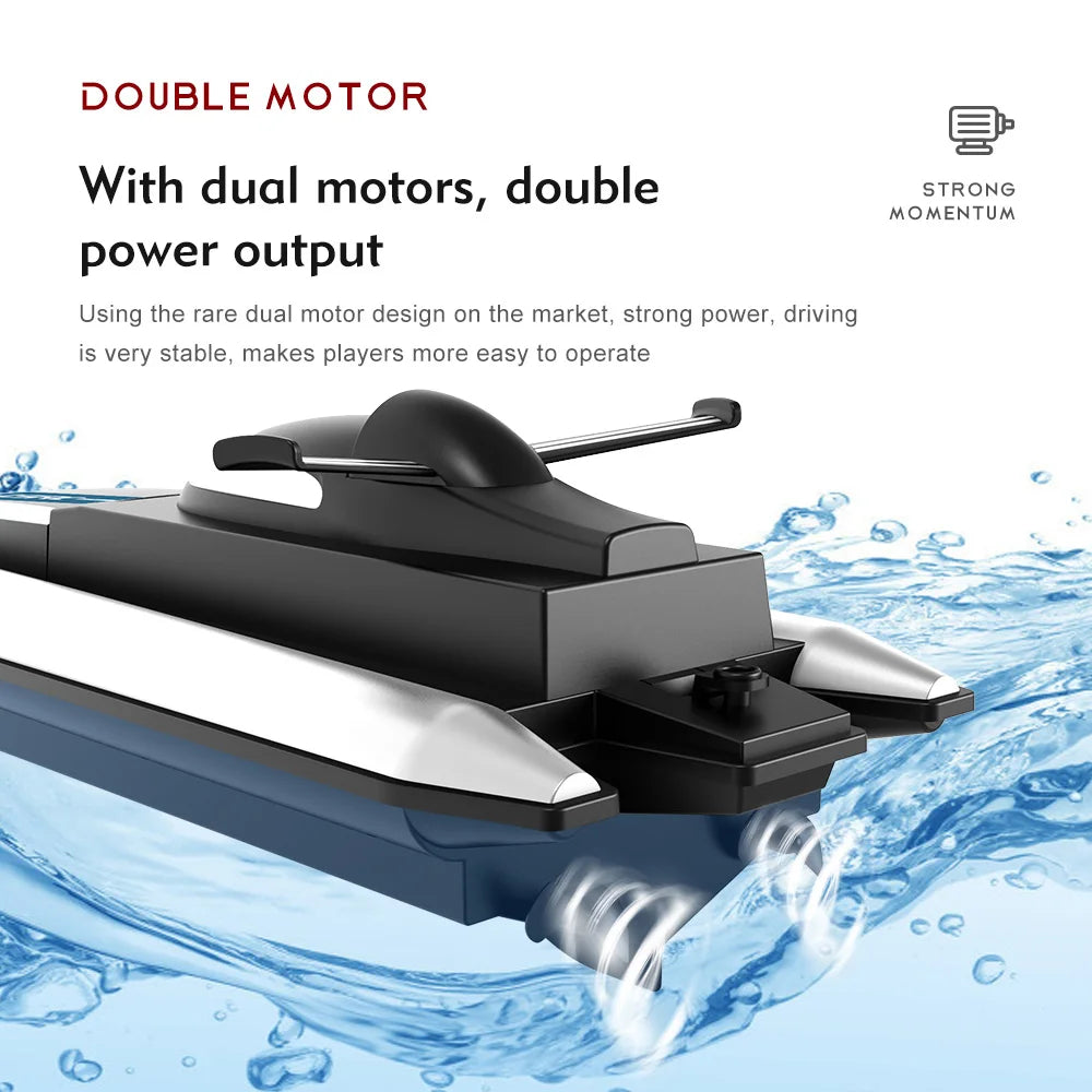 2.4G LSRC-B8 High-Speed RC Racing Boat – Waterproof Electric Remote Control Speedboat for Teens
