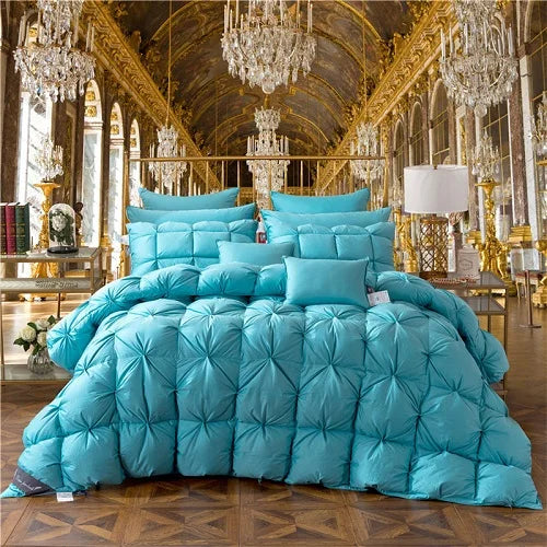 100% Goose Down Duvet – 3D Quilted Luxury Comforter for King, Queen, Full Size – Winter Thick Blanket