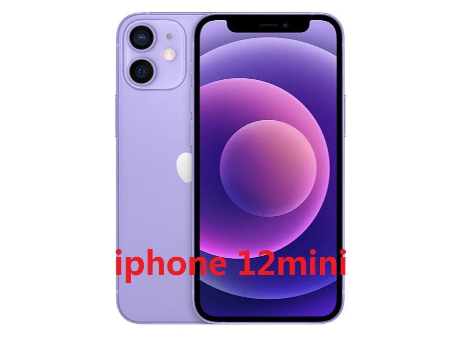 USED Original iPhone 12 Mini 5G Mobile Phone 4GB RAM 64/128/256GB iOS A14 5.4" Dual 12MP Camera