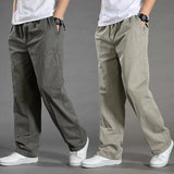 Men’s Cotton Cargo Pants – Loose Fit Work & Casual Joggers up to 6XL thumbnail 2