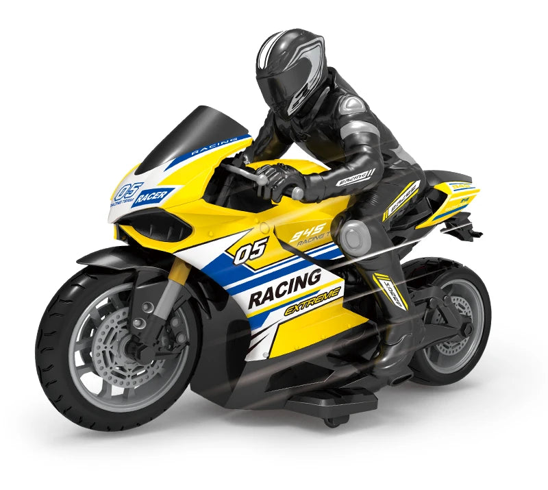 1/10 Scale Electric RC Motorcycle – High Speed 4-Channel Off-Road Remote Control Car