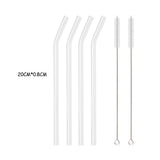 High Borosilicate Glass Straw Set – Reusable Eco-Friendly Drinking Straws with Cleaning Brush thumbnail 18