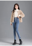 Thermal Fleece-Lined High-Waist Skinny Jeans for Women – Warm Stretch Winter Pencil Pants thumbnail 24