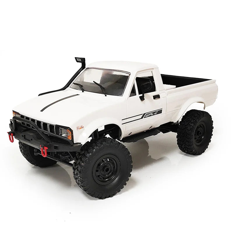 WPL C24-1 1:16 Scale 4WD RC Rock Crawler Truck with LED Lights – 2.4G Remote Control Off-Road Buggy