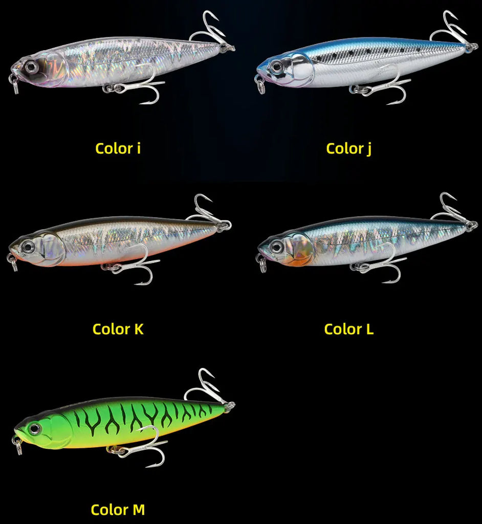 BLUX RIPPLE 87 Topwater Pencil Lure – 87mm 9g “Walk the Dog” Hard Bait for Bass & Saltwater Fishing