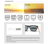 KINGSEVEN Natural Bubinga Wooden Polarized Sunglasses UV400 Square Frame B-5510 thumbnail 17