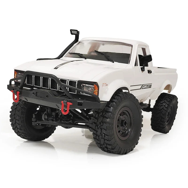 WPL C24-1 1:16 Scale 4WD RC Rock Crawler Truck with LED Lights – 2.4G Remote Control Off-Road Buggy