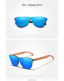 KINGSEVEN Natural Bubinga Wooden Polarized Sunglasses UV400 Square Frame B-5510 thumbnail 13