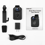 Boblov KJ21 Body-Worn Mini Camera 1296P HD DVR with IR Night Vision and 170° Wide Angle thumbnail 6