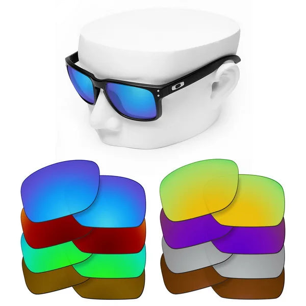 OOWLIT Polarized Replacement Lenses for Oakley Holbrook OO9102 – UV400 Mirror Polycarbonate Upgrade