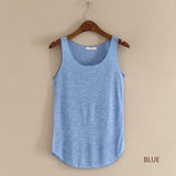 Women’s Summer Fitness Tank Top – Plus Size Loose Fit Cotton O-Neck Casual Top thumbnail 16