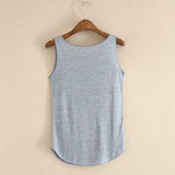 Women’s Summer Fitness Tank Top – Plus Size Loose Fit Cotton O-Neck Casual Top thumbnail 5