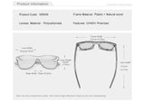 KINGSEVEN UV400 Polarized Walnut Wood Sunglasses Handmade Rectangle Outdoor Eyewear for Men and Women thumbnail 8